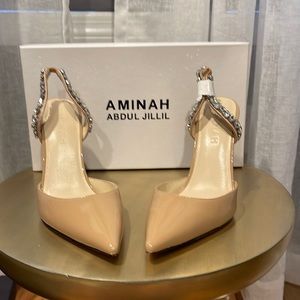 AMINAH Abdul Jillil Soleil Slingback Tan